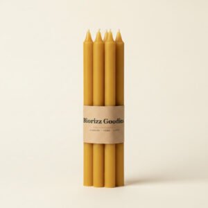 Beeswax Birthday Tapers, Set of 4